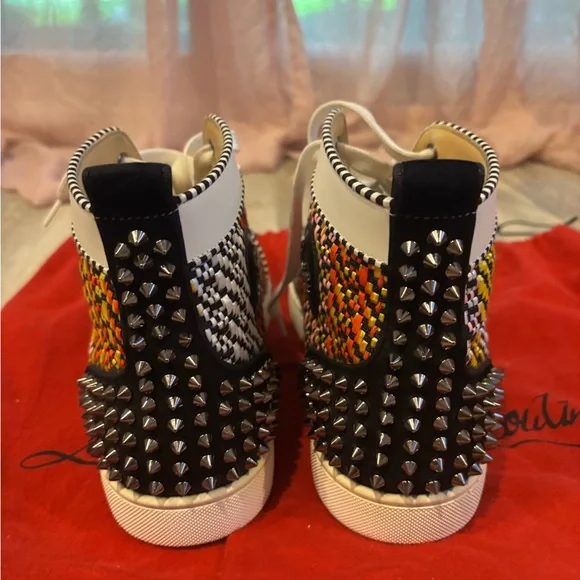 Christian Louboutin Multicolor Spiked Sneakers
